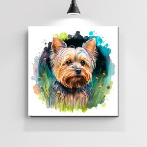 Yorkie, Schnauzer Canvas Wall decor any pet, send me your picture Personalized
